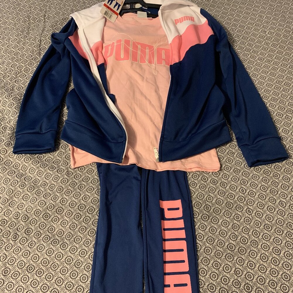 New girls puma jumper outfit
